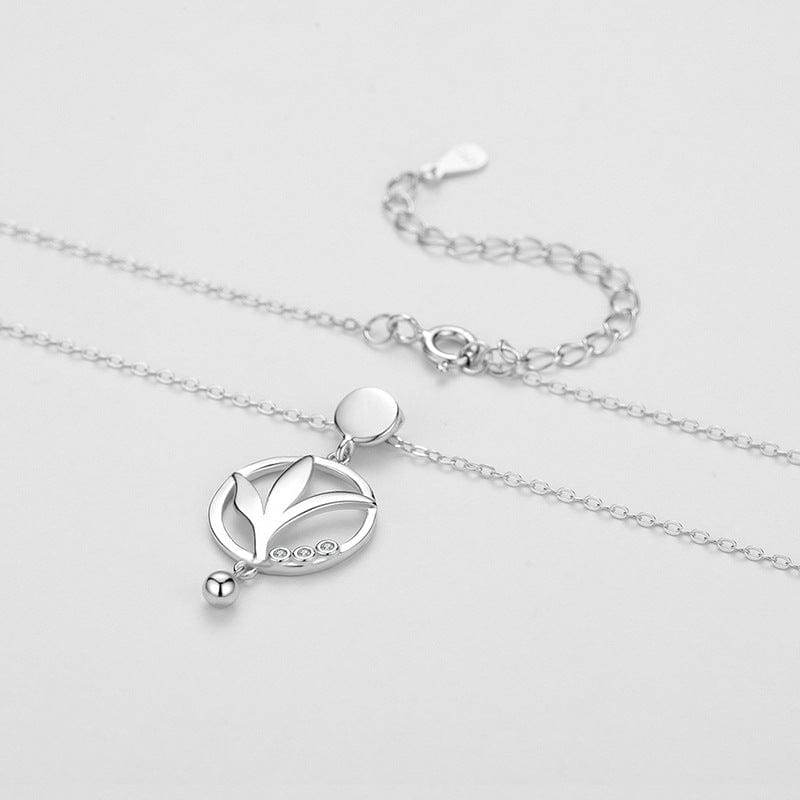 Wee Luxury Silver Necklaces Dazzling CZ Tree of Life Necklace in Authentic 925 Sterling Silver