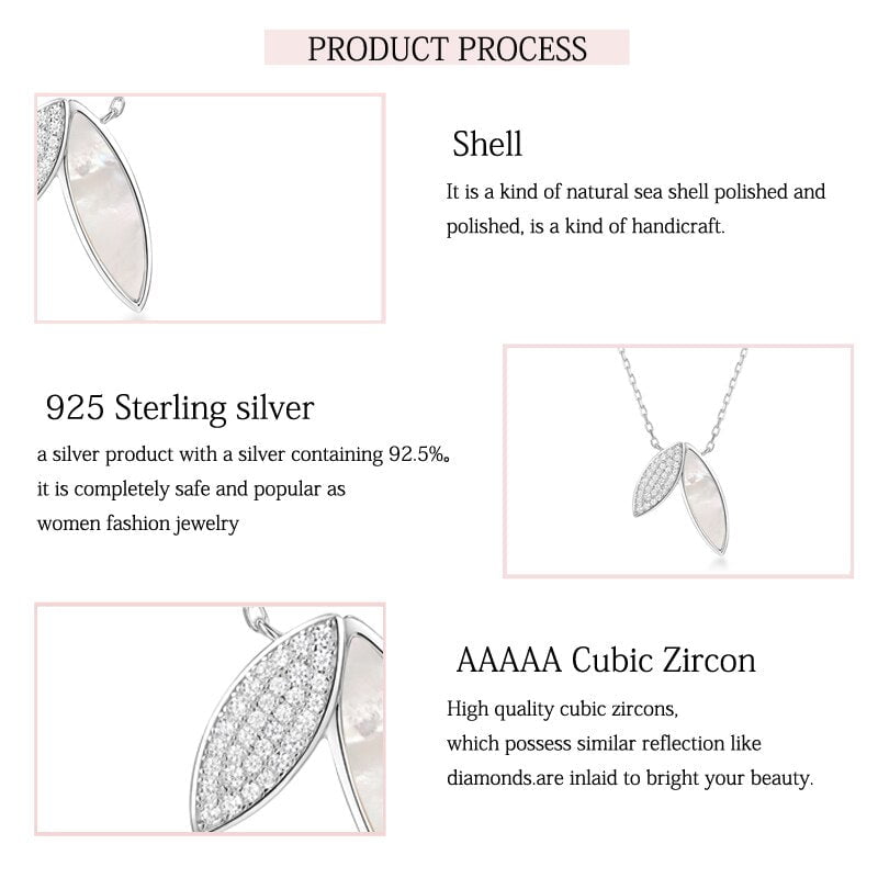Wee Luxury Silver Necklaces Silver Shell High Quality Zircon Personalized Design Neutral Necklace For Women