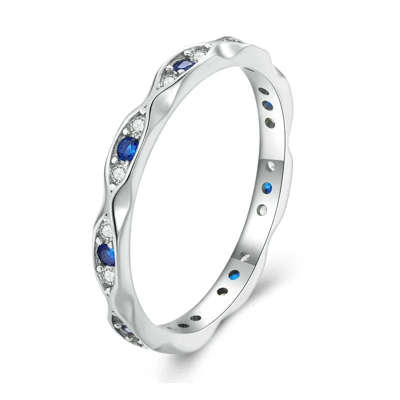 Wee Luxury Silver Rings 6 925 Sterling Silver Lucky Evil Eye Guardian Ring for Women