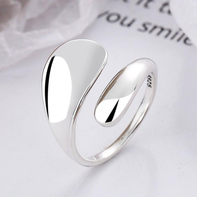 Wee Luxury Silver Rings Yj518/about 2.75 grams / The opening is adjustable Sterling Silver Retro Style Adjustable Open Ring