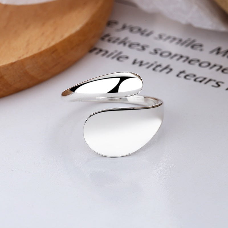 Wee Luxury Silver Rings Yj518/about 2.75 grams / The opening is adjustable Sterling Silver Retro Style Adjustable Open Ring