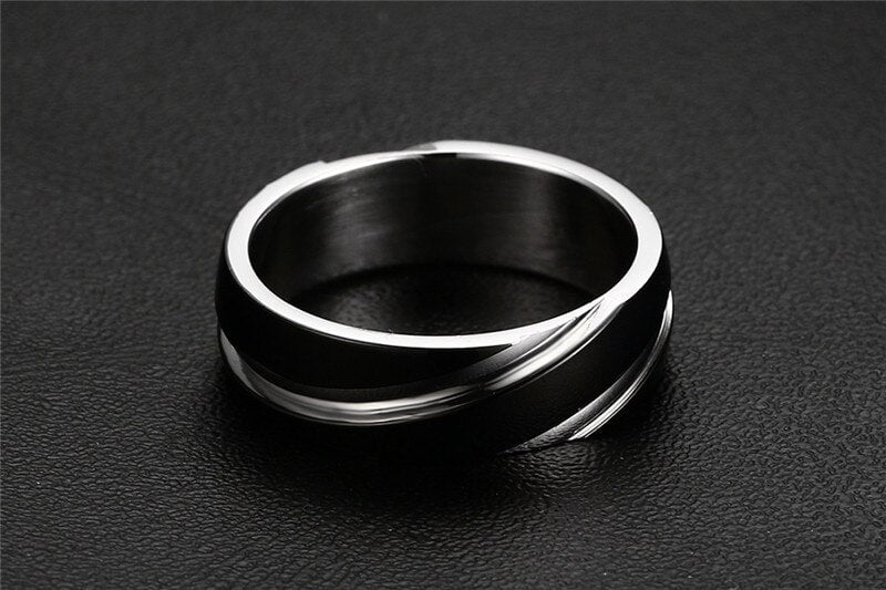 Vintage Black Vintage Mens Wedding Rings