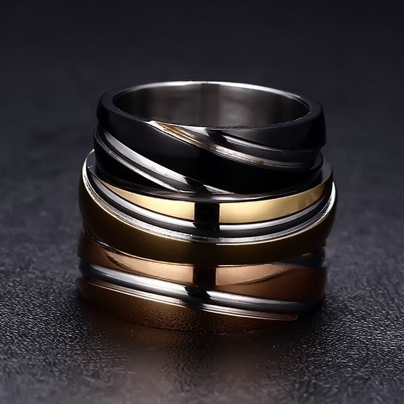 Vintage Black Vintage Mens Wedding Rings