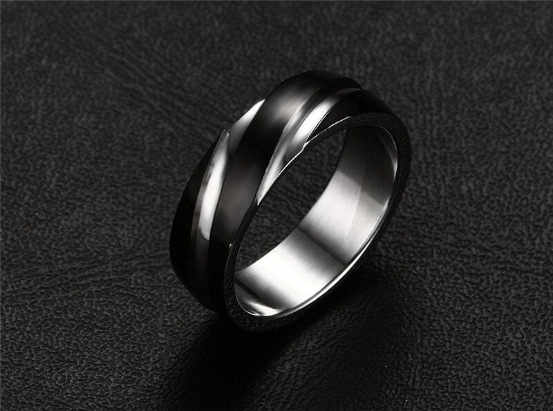 Vintage Black Vintage Mens Wedding Rings