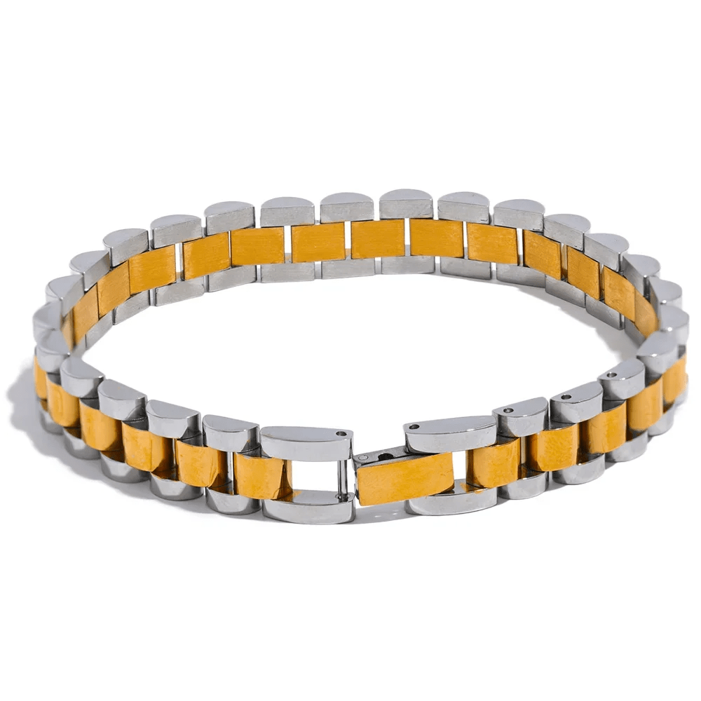 Wee Luxury Women Bracelets 280 20cm Mix Simple Heavy Metal Stainless Steel Chain Bracelet