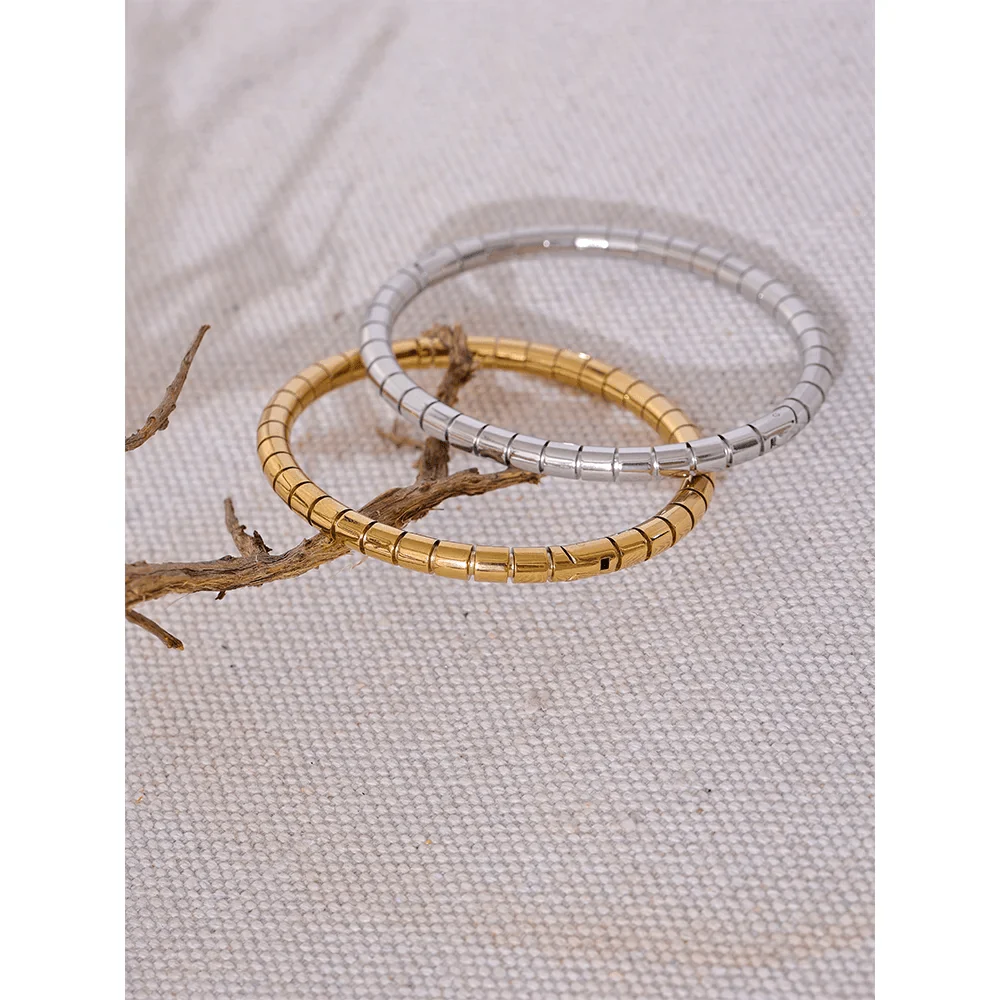 Wee Luxury Women Bracelets Gold Plated Metal Rust Proof Fashion Wrist 316l Stainless Steel Bangle Bracelet