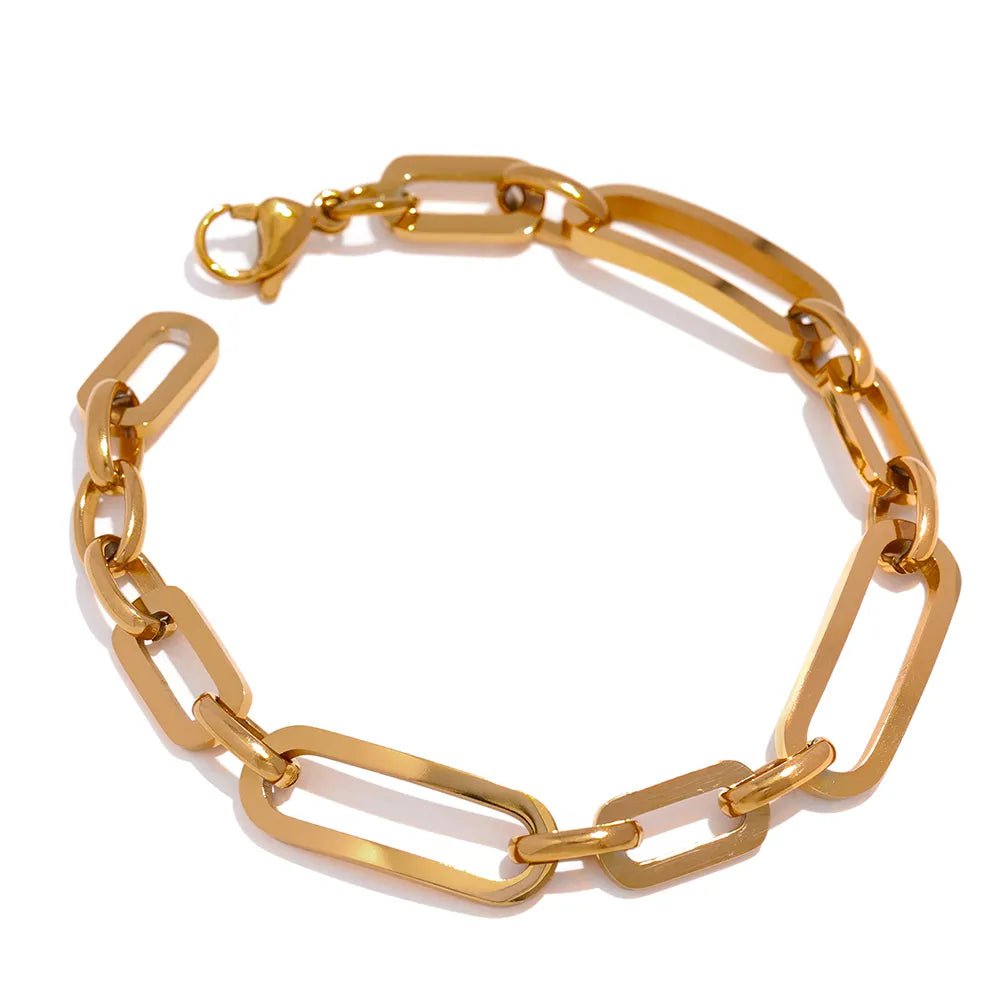 Wee Luxury Women Bracelets YH2004A Gold Minimalist Geometric Style Metal Bracelet For Women
