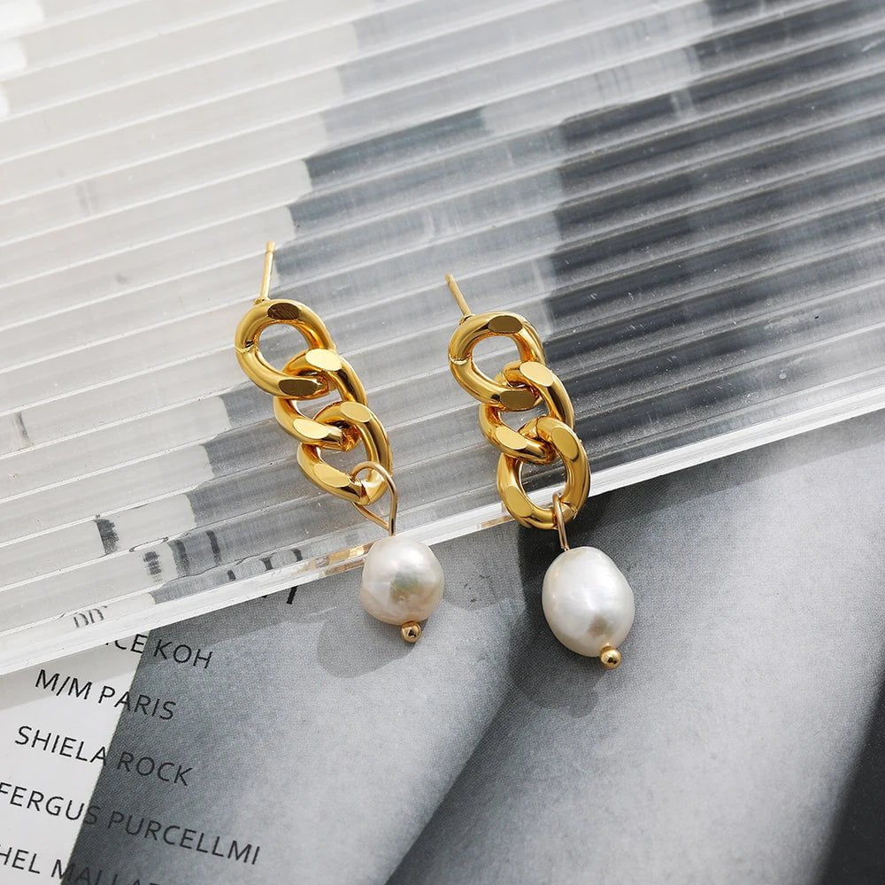 Wee Luxury Women Earrings Trendy Chunky Ear Studs Fashion Earrings