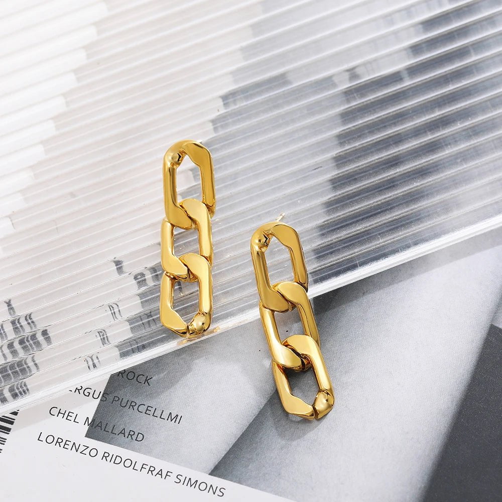 Wee Luxury Women Earrings Trendy Chunky Ear Studs Fashion Earrings