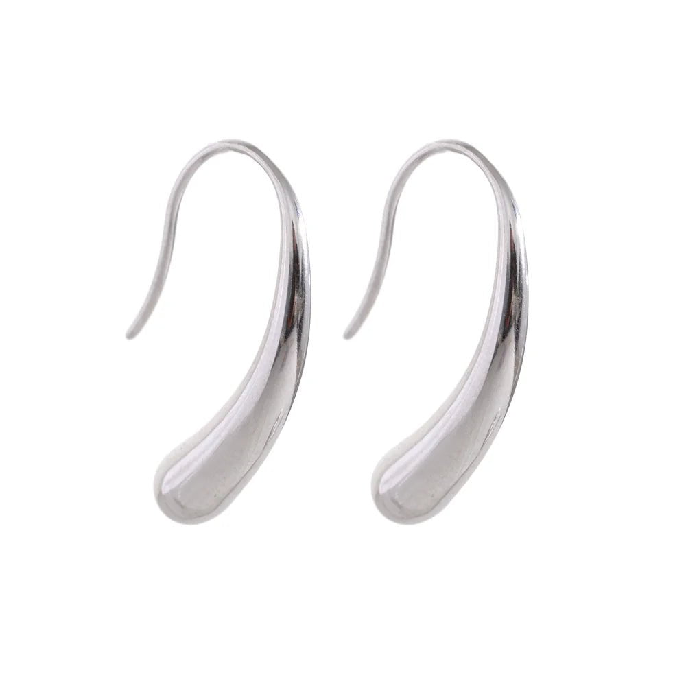 Wee Luxury Women Earrings YH1964A Platinum Simple Chic Minimalist Stud Earrings Fashion