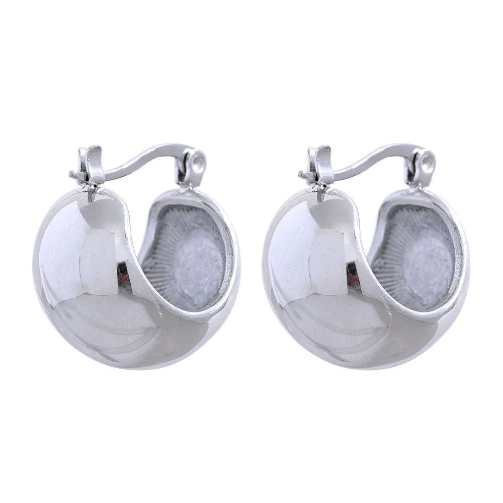 Wee Luxury Women Earrings YH2118A Platinum Charm Stainless Steel Chunky Geometric Unusual Earrings