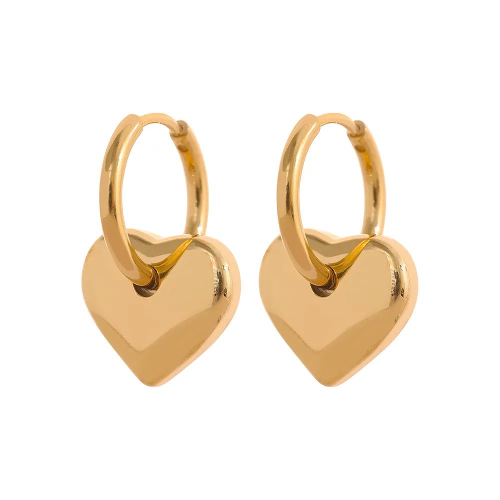 Wee Luxury Women Earrings YH616A Gold Trendy Elegant Pendant Drop Hoop Huggie Earrings