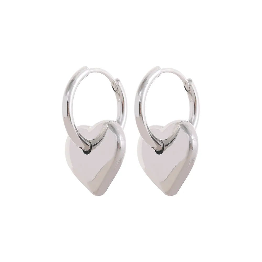Wee Luxury Women Earrings YH616A Platinum Trendy Elegant Pendant Drop Hoop Huggie Earrings