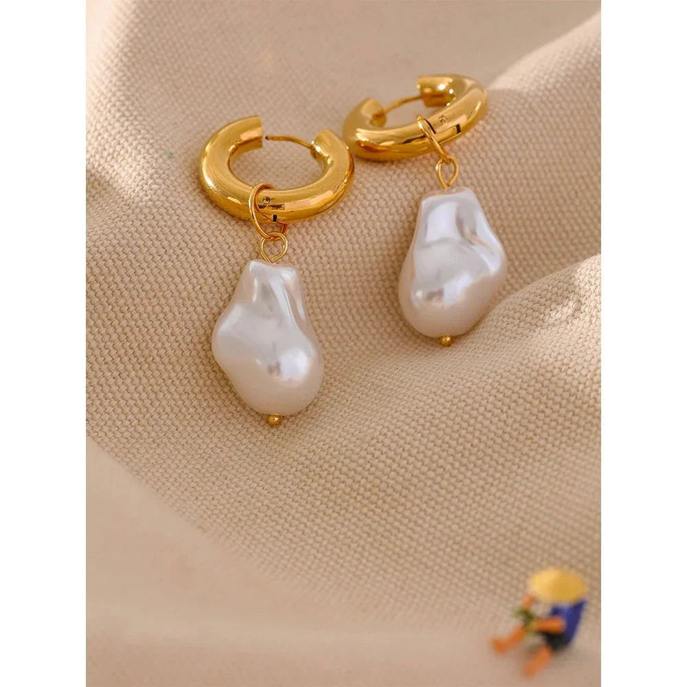 wee-luxury-women-earrings-gold-plated-circle-drop-baroque-imitation-pearls-hoop-earrings-40025258098918