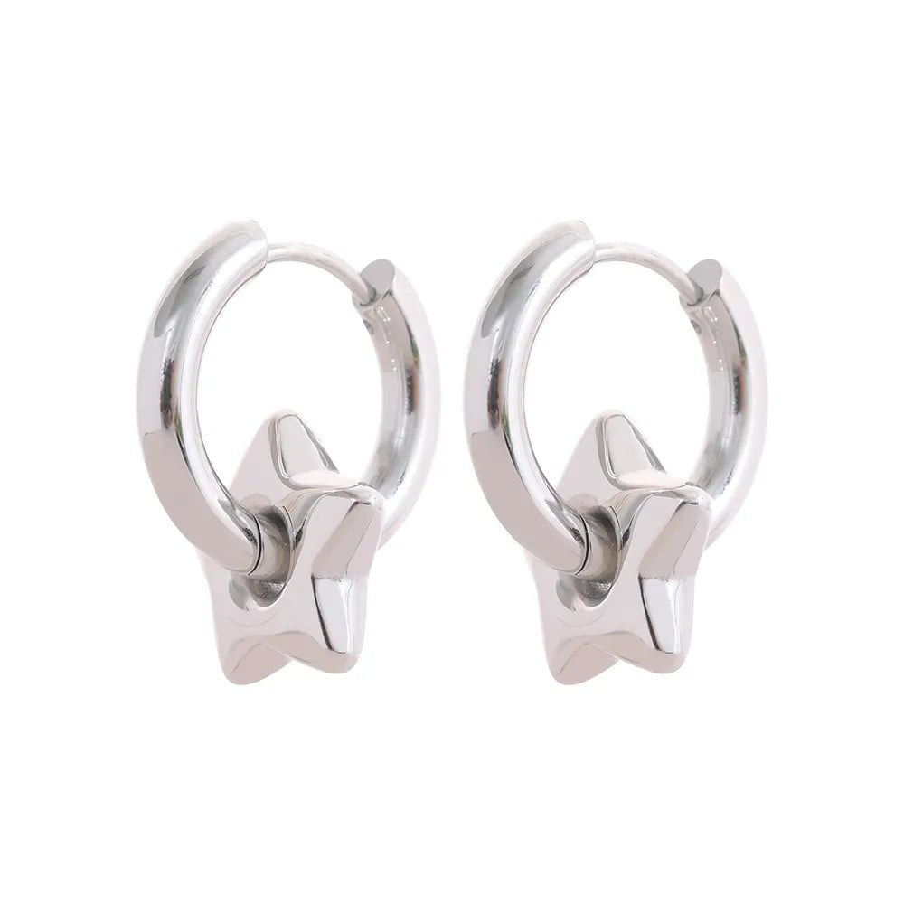 Wee Luxury Women Earrings YH702A Platinum Trendy Elegant Pendant Drop Hoop Huggie Earrings
