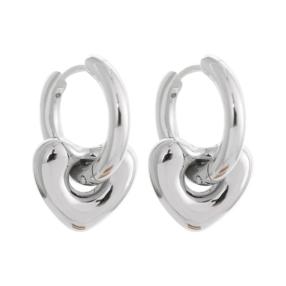 Wee Luxury Women Earrings YH705A Platinum Trendy Elegant Pendant Drop Hoop Huggie Earrings