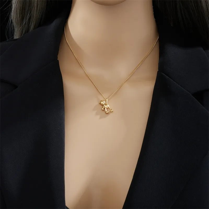 Wee Luxury Women Necklaces N2026 Cute Bear Clavicle Chain Pendant For Girls
