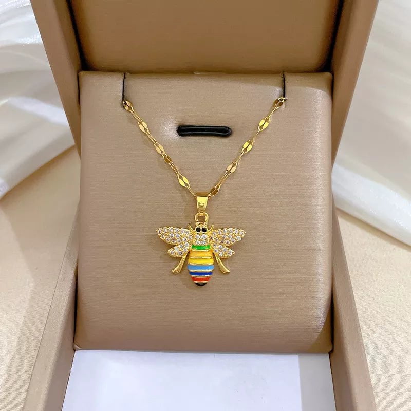 Wee Luxury Women Necklaces N2138 Luxury Design Bees  Clavicle Chain Necklace For Women
