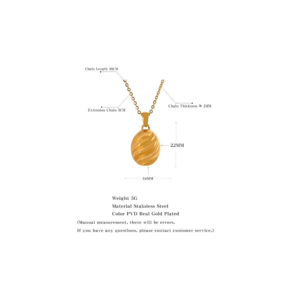Wee Luxury Women Necklaces YH1968A 18K Gold Color Geometric Basic Pendant Fashion Charm Necklace
