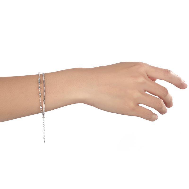 My Jewels Silver Bracelets Length: 15 cm - 18 cm (6 inches - 7 inches) Adjustable Bridesmaid Jewellery Birthday Gifts Bracelets
