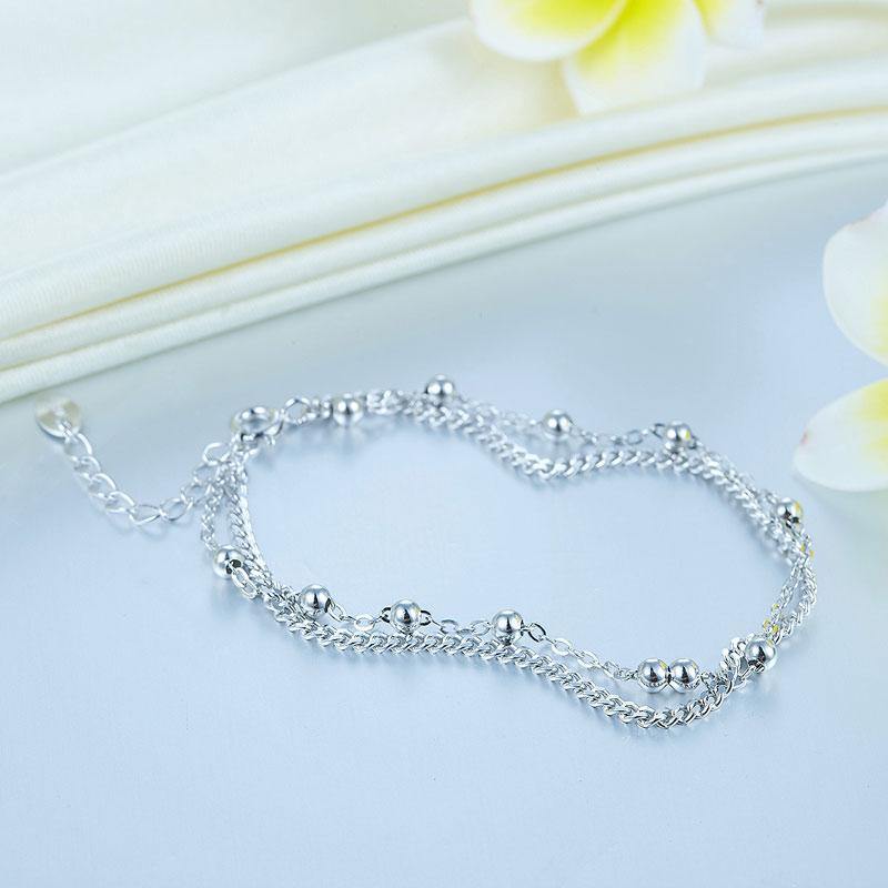 My Jewels Silver Bracelets Length: 15 cm - 18 cm (6 inches - 7 inches) Adjustable Bridesmaid Jewellery Birthday Gifts Bracelets