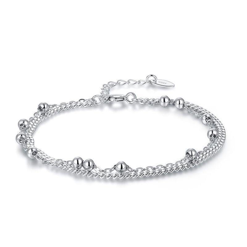 My Jewels Silver Bracelets Length: 15 cm - 18 cm (6 inches - 7 inches) Adjustable Bridesmaid Jewellery Birthday Gifts Bracelets