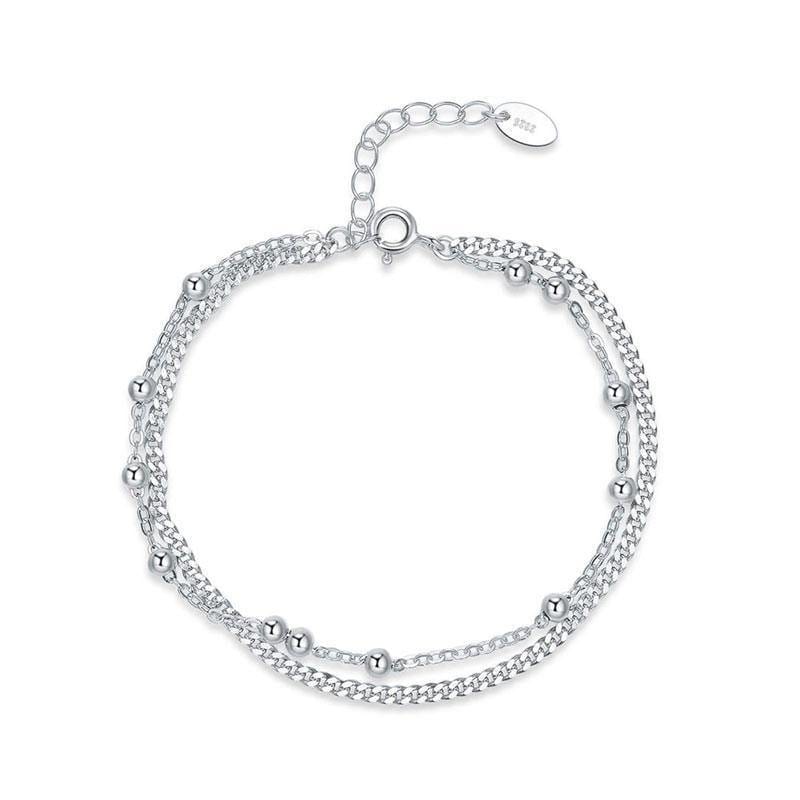 My Jewels Silver Bracelets Length: 15 cm - 18 cm (6 inches - 7 inches) Adjustable Bridesmaid Jewellery Birthday Gifts Bracelets