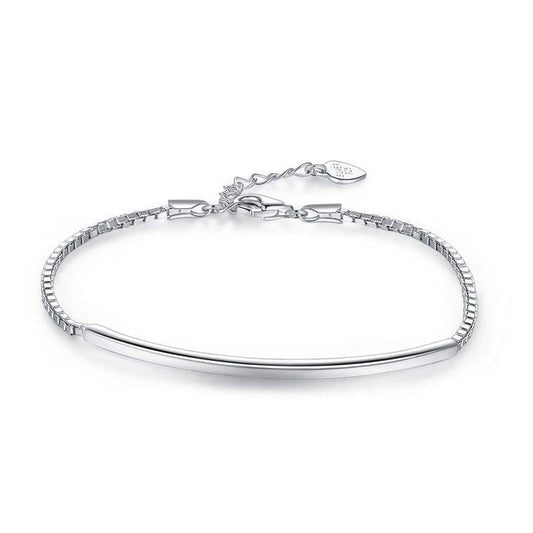 My Jewels Silver Bracelets Length: (16 cm - 20 cm) Adjustable Elegant Fashion Women Silver Bracelets