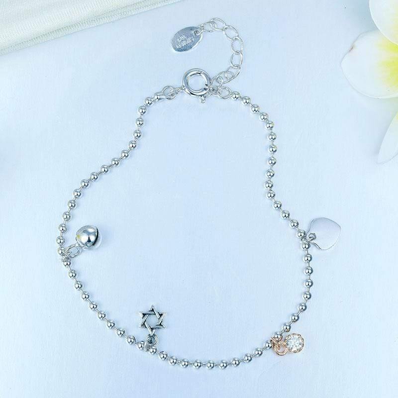 My Jewels Silver Bracelets Length: (17 cm - 20 cm) Adjustable Fashion Bridesmaid Wedding Gift Bracelet