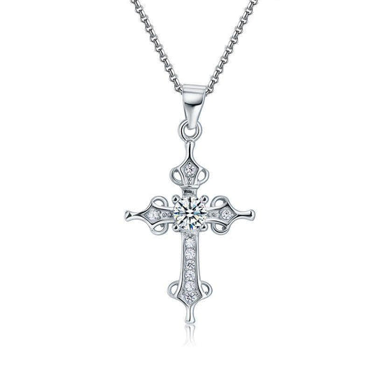 My Jewels Silver Necklaces 18" (45.7 cm) including the clasp Cross Pendant Silver Necklaces