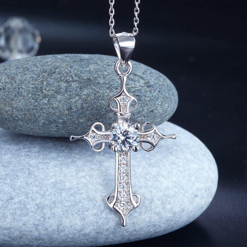 My Jewels Silver Necklaces 18" (45.7 cm) including the clasp Cross Pendant Silver Necklaces