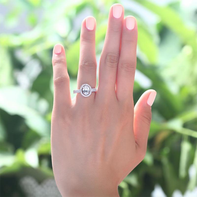 My Jewels Silver Rings Diamond Clear  White 925 Silver Ring