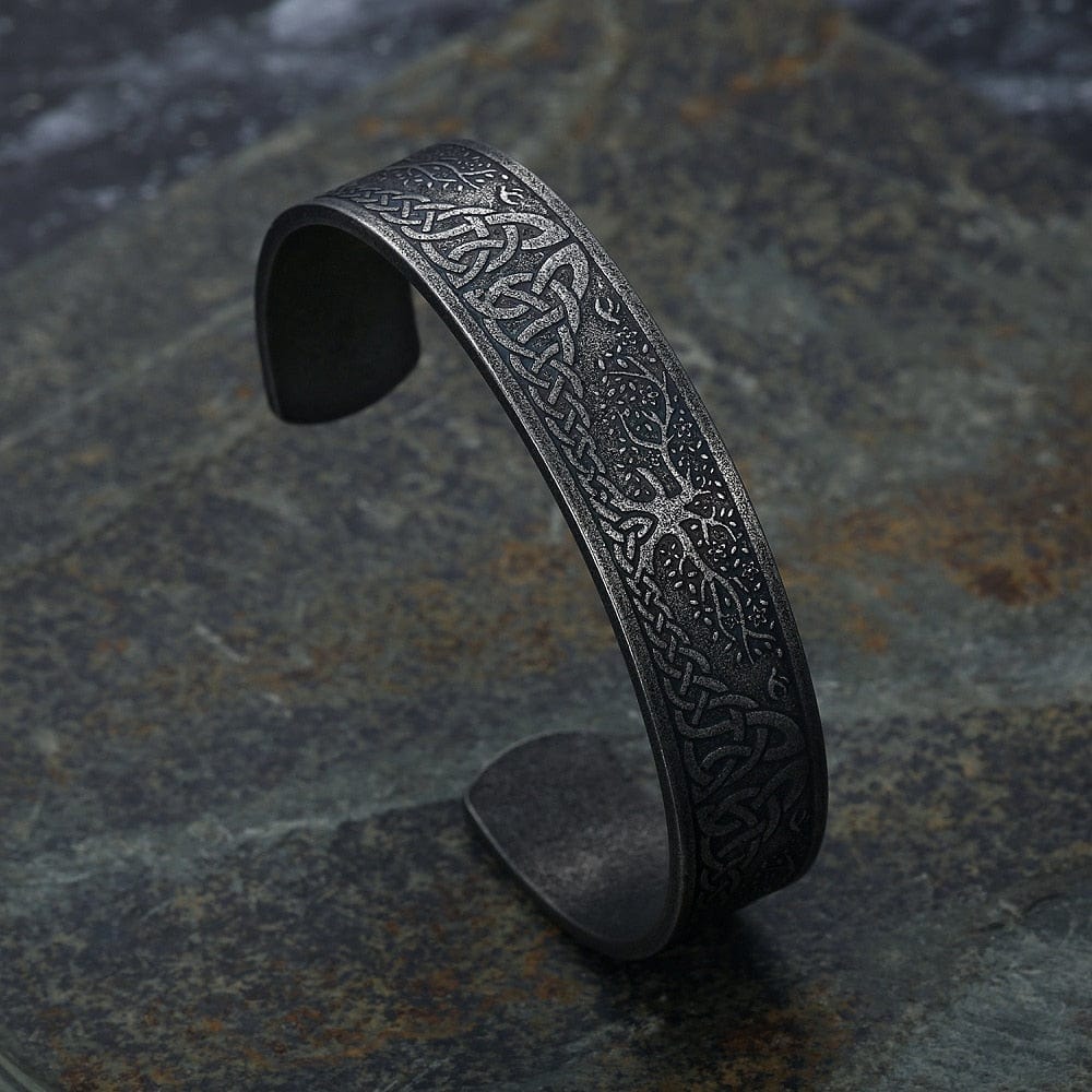 Adjustable Runes Men Cuff Bracelets