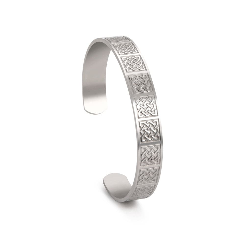 Triquetra Cuff Bracelets For Men Women H Steel Color