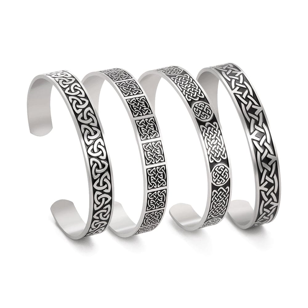 Triquetra Cuff Bracelets For Men Women