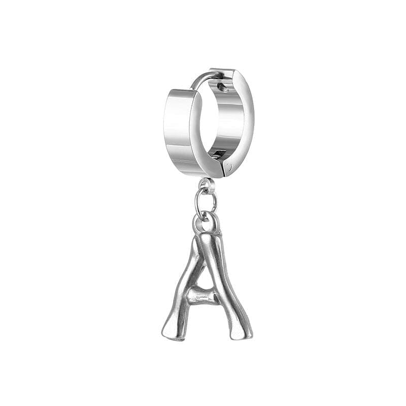 Best A-Z Letters mens titanium earrings | Hoop Earrings A