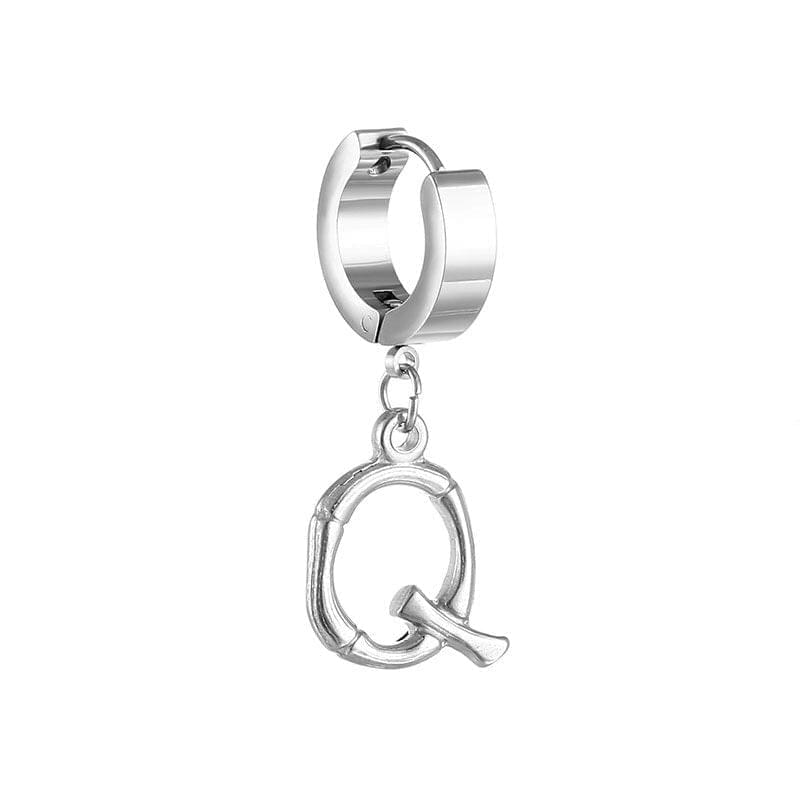 Best A-Z Letters mens titanium earrings | Hoop Earrings Q