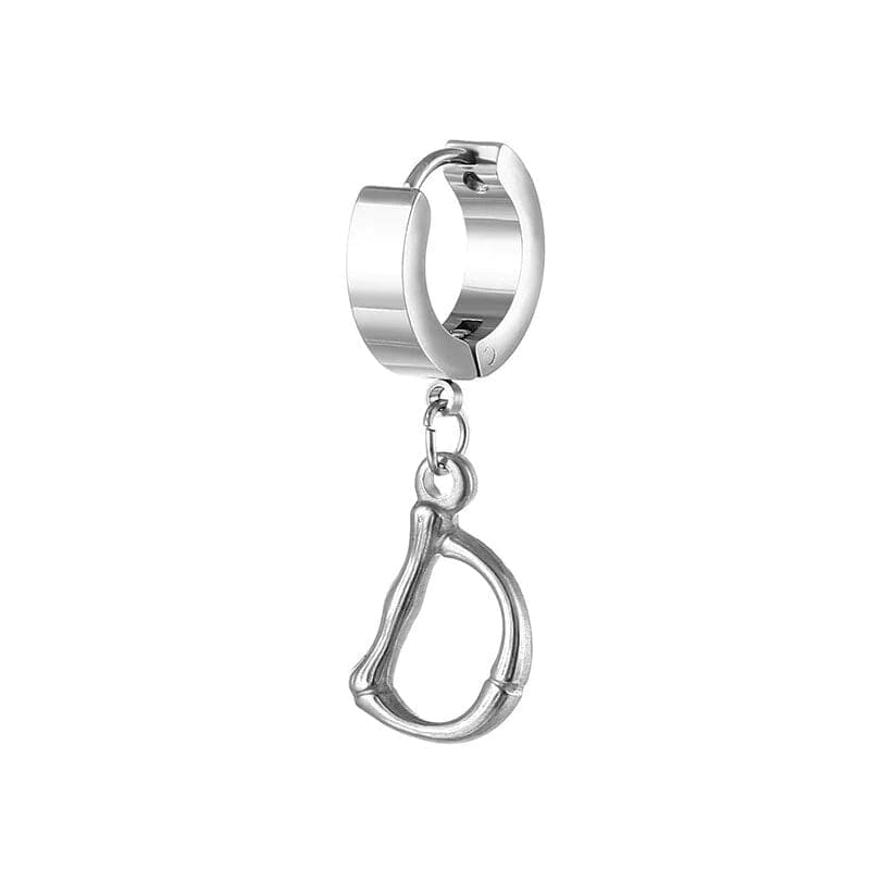 Best A-Z Letters mens titanium earrings | Hoop Earrings D