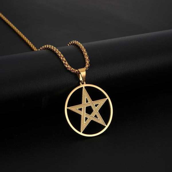 Supernatural Pentagram Mens Pendant Necklace