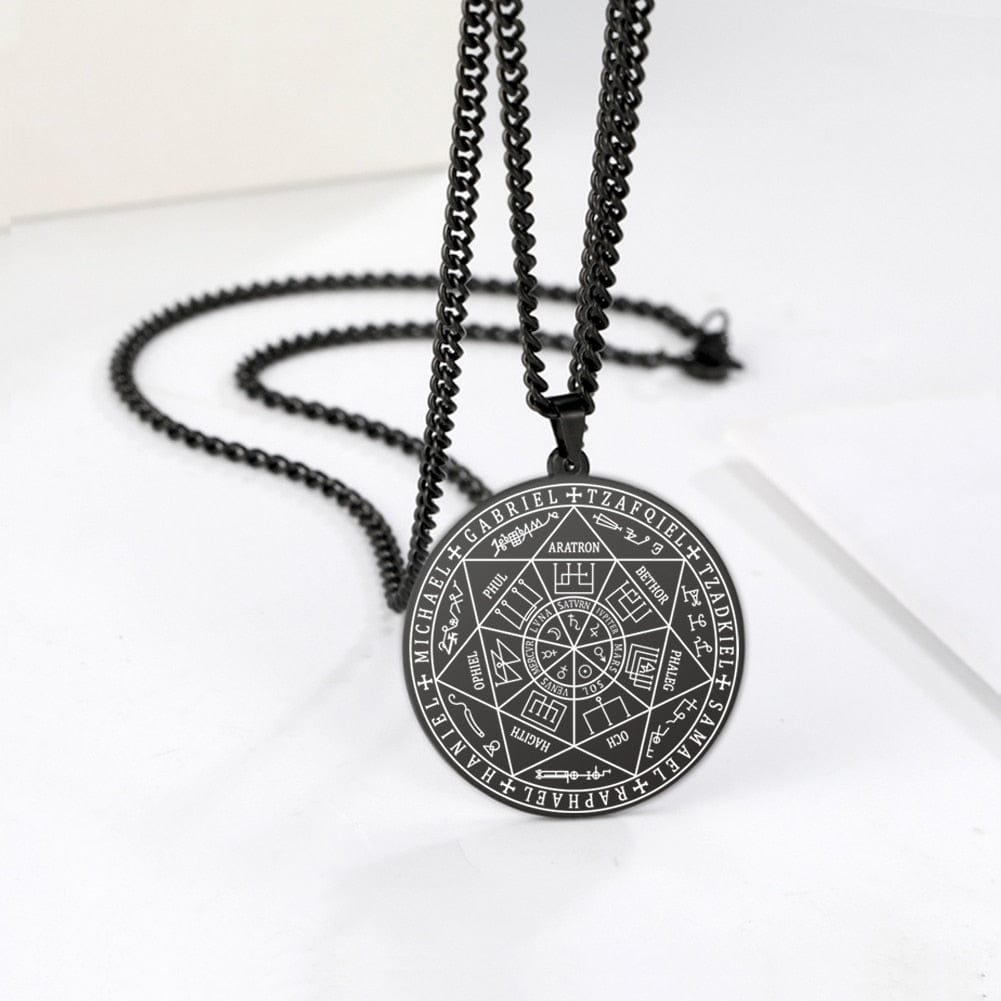 Solomon Seven Archangel Mens Pendant Necklace