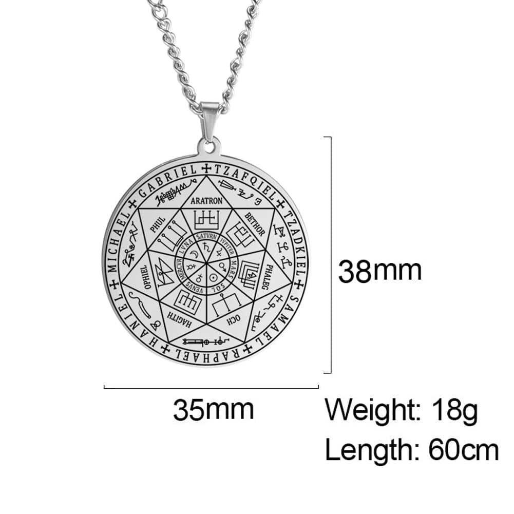 Solomon Seven Archangel Mens Pendant Necklace