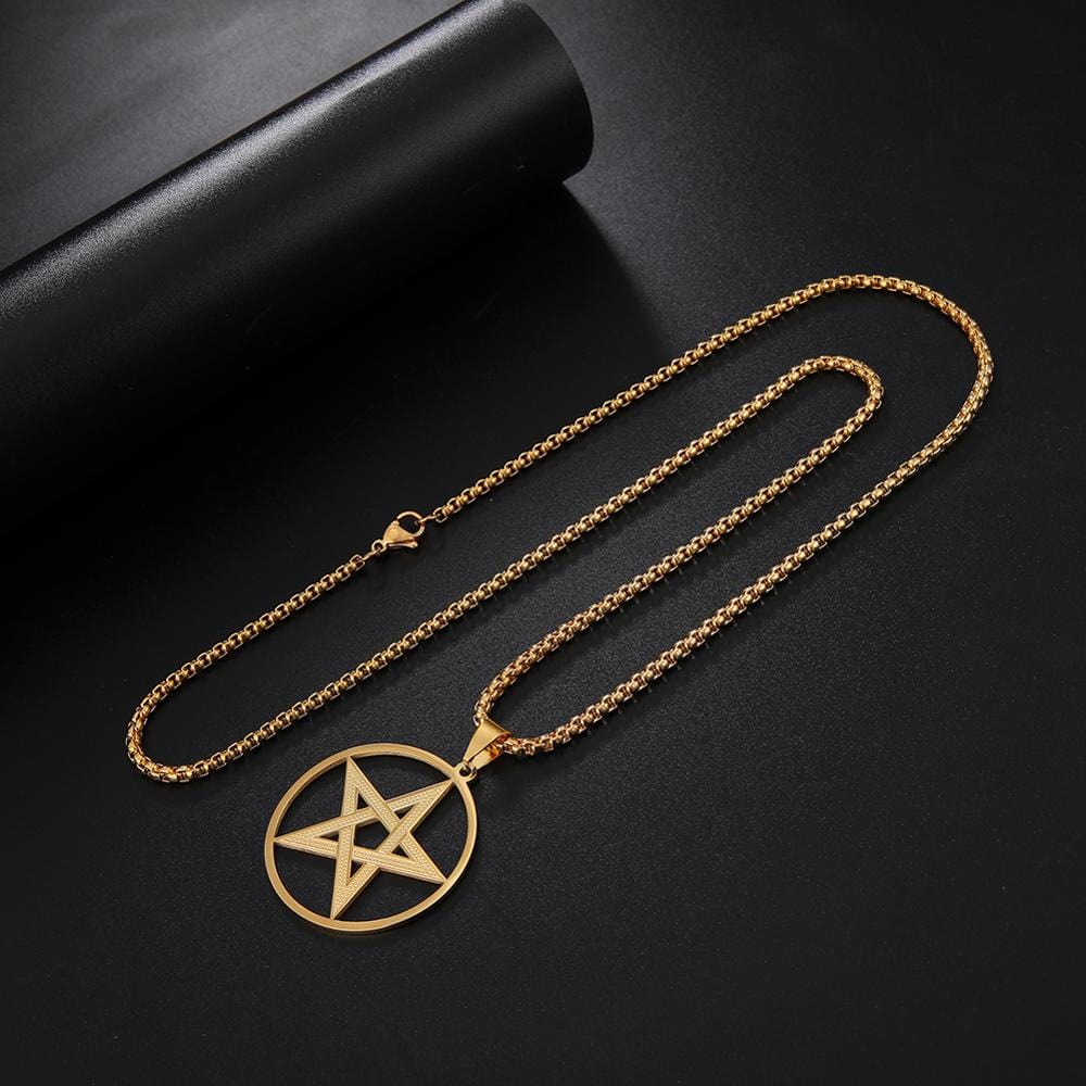 Supernatural Pentagram Mens Pendant Necklace
