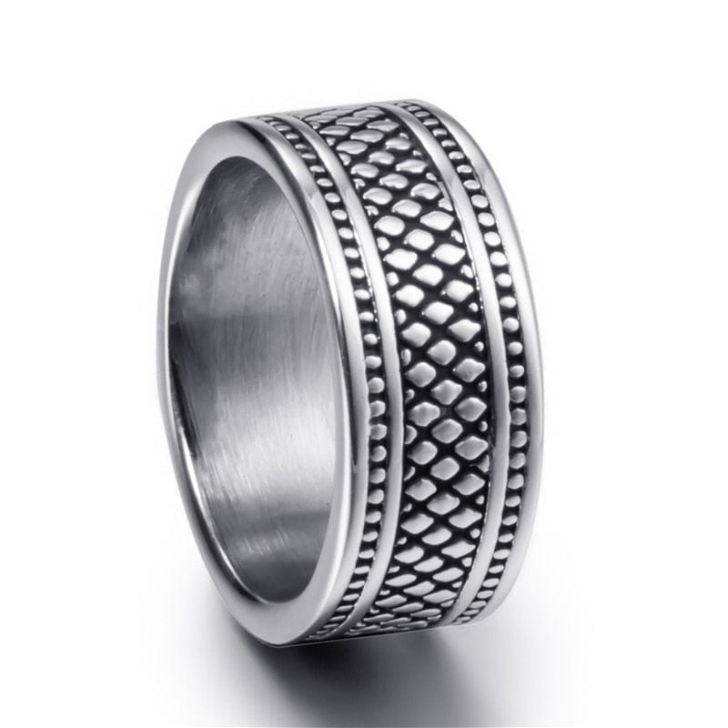 Fashion 10mm Celtic Knot Band Cool Mens Rings