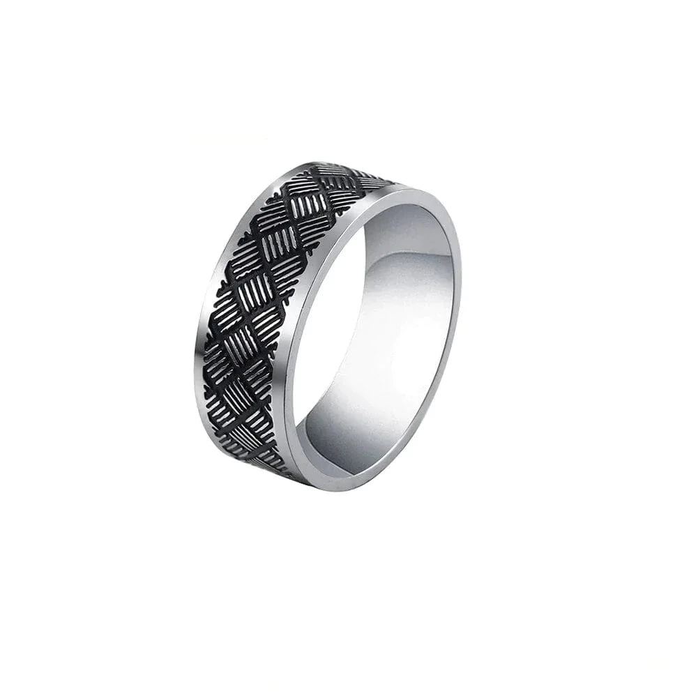 Geometric Fashion Stainless Steel Rings For Men Style 10