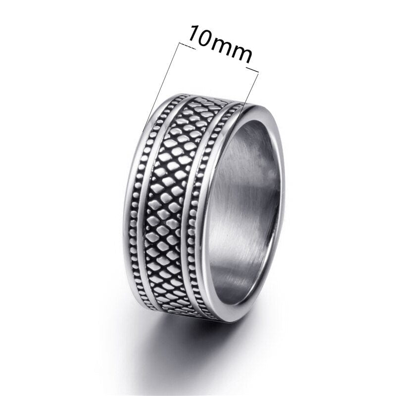 Fashion 10mm Celtic Knot Band Cool Mens Rings