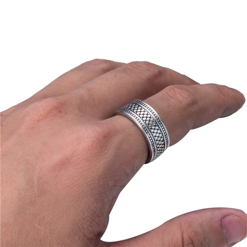 Fashion 10mm Celtic Knot Band Cool Mens Rings