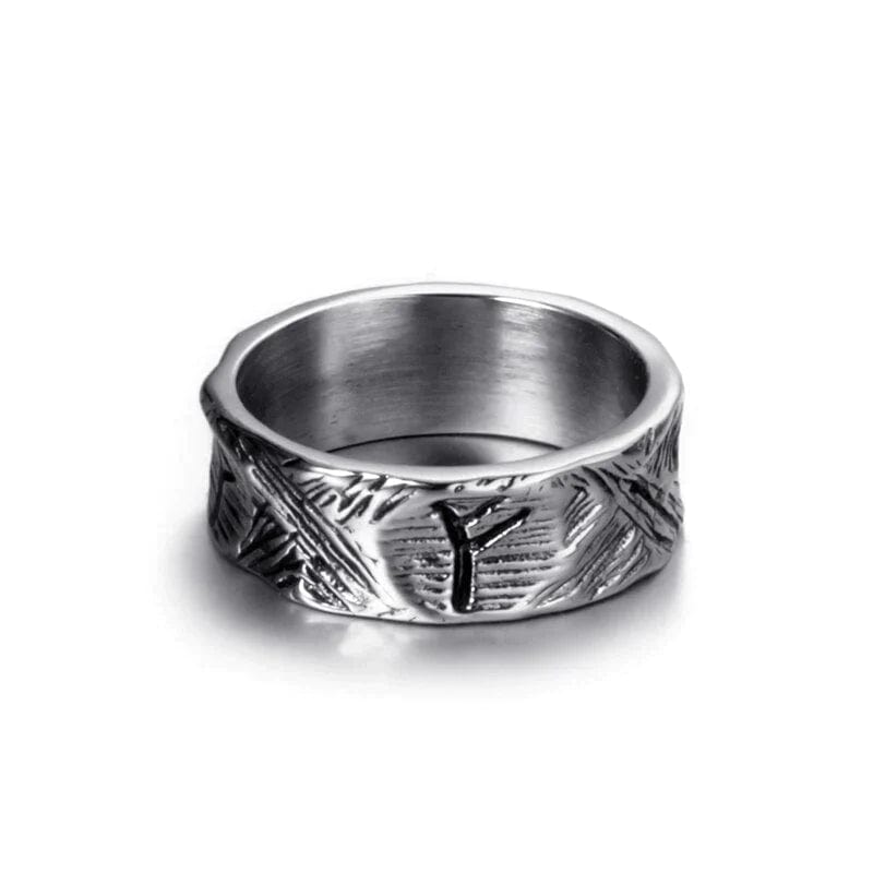 Text Symbol Viking Band Unique Mens Rings