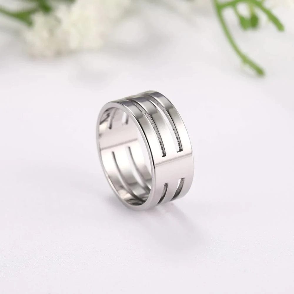 Trendy Unique Mens Stainless Steel Rings