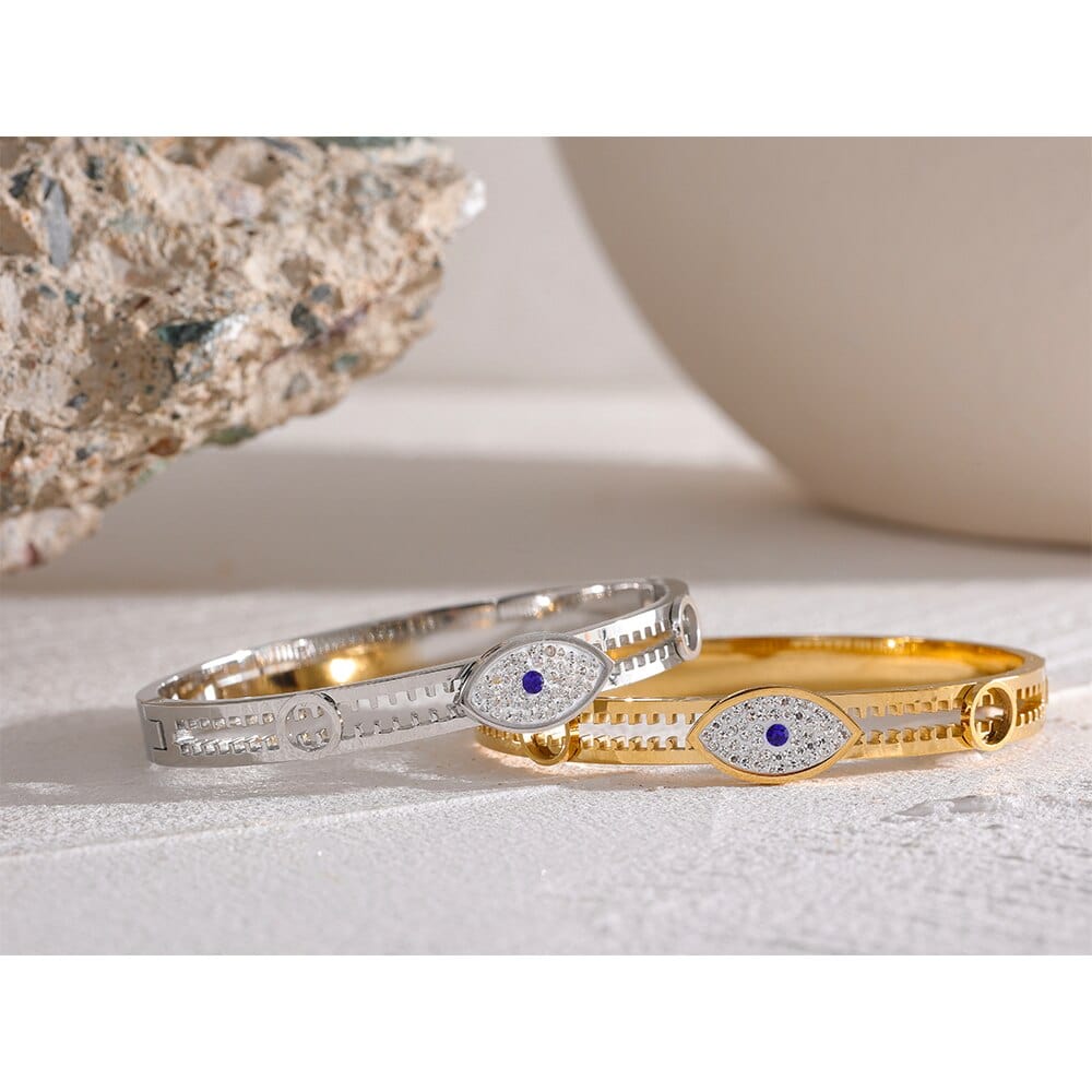 Women Cubic Zirconia Evil Eye Bracelet