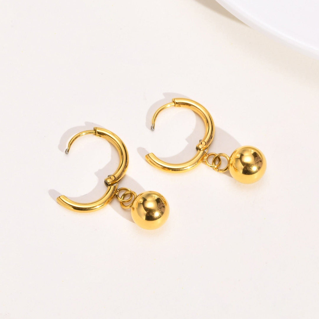 Beads ball earrings Stainless Steel Earrings